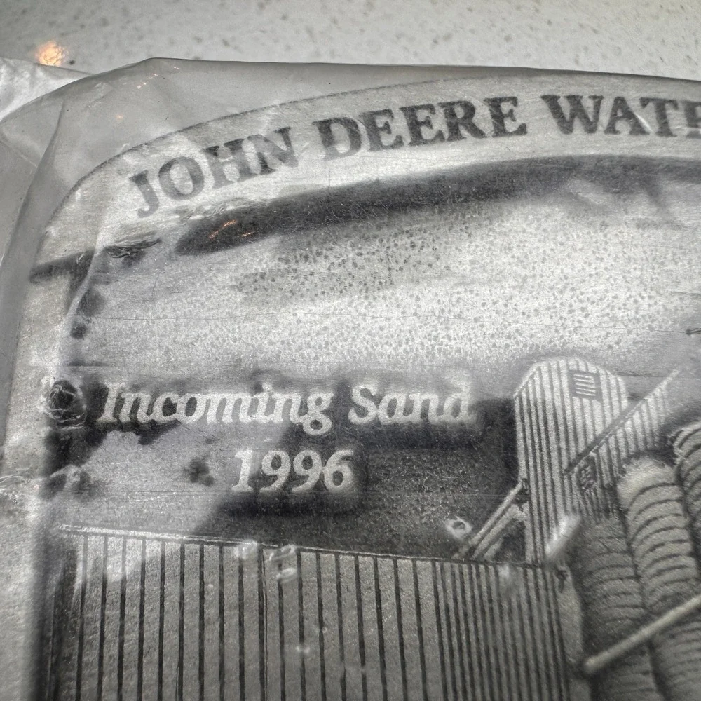 John Deere Belt Buckle Foundry Division‎ Waterloo Works Iowa Incoming Sand 1996